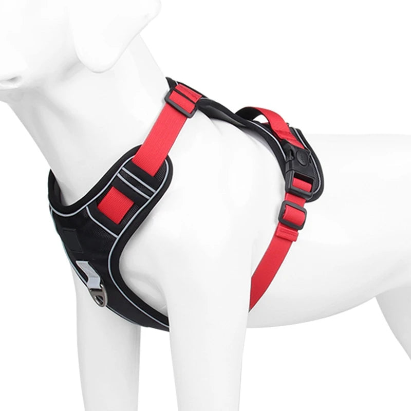 Dog Harness Reflective Midium Large Dogs Tactical Vest Big 1680D Waterproof Oxford Cloth Dog Harnesses Pet Accessoires Supplies