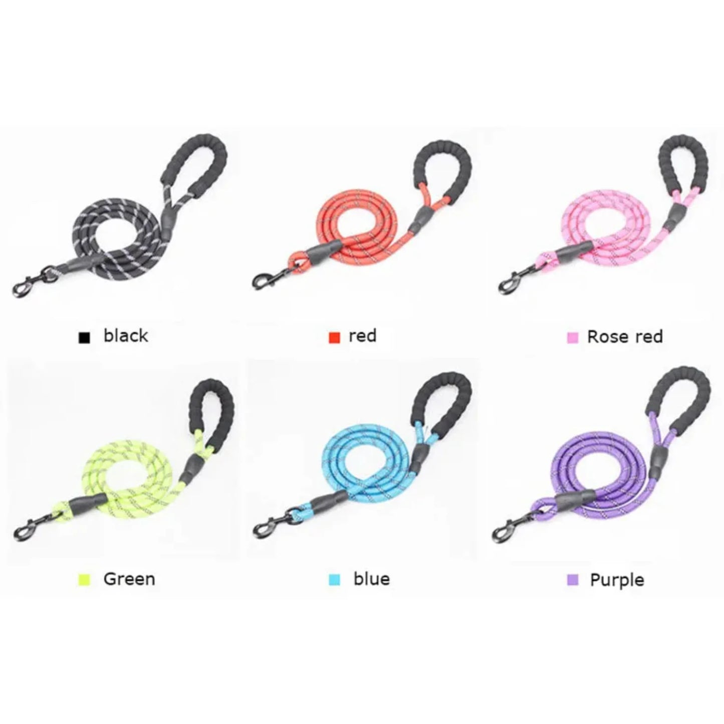 1.5m Pet Leash with Reflective & Comfortable Padded Handle Small, Medium and Large Dogs Accessories for dogs Dog treats Pets