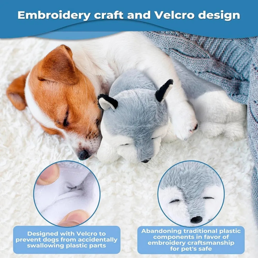 Heartbeat Puppy Toy Heartbeat Stuffed Toy for Dog Anxiety Relief and Calming Aid, Heartbeat Stuffed Animal for