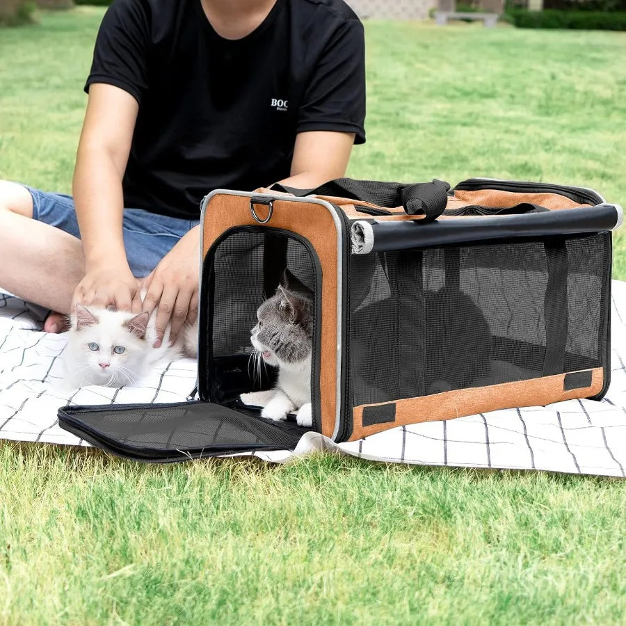 Dog Carry Bag for Puppy Pet SoftShell Portable Kennel Crate for 015 lbs Foldable Pomeranian Travel Cage Tea Cup Yorkie Carrier