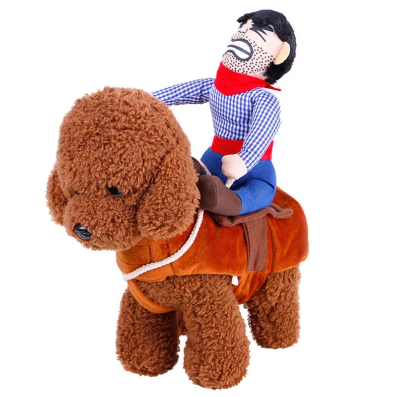 Halloween Dog Clothes Cowboy Knight Funny Change Into Pet Novelty Suit Rave Party Role Play Entertainment Funny Clothing