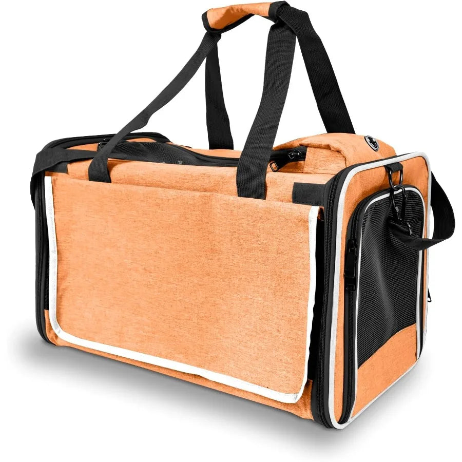 Dog Carry Bag for Puppy Pet SoftShell Portable Kennel Crate for 015 lbs Foldable Pomeranian Travel Cage Tea Cup Yorkie Carrier