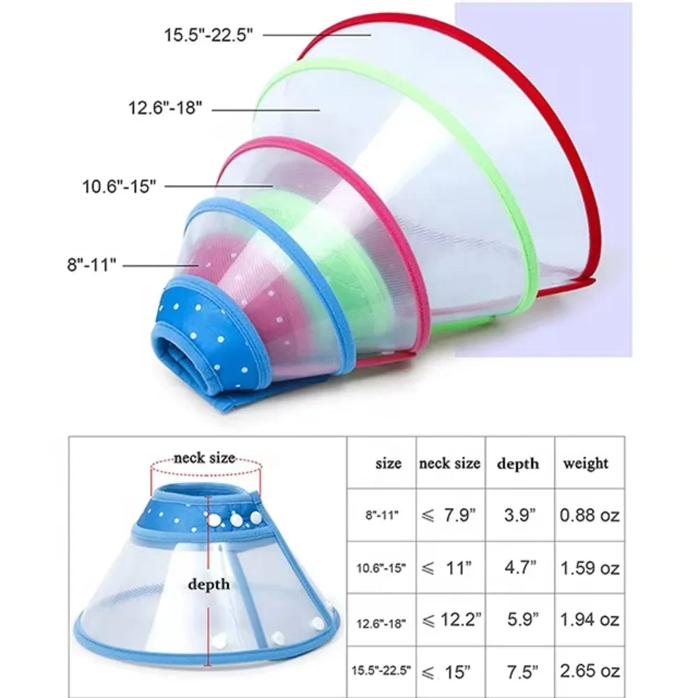 1Pc Shopee Cute Design Cheap Adjustable Comfortable Pet Cone Collar Dog Recovery Collar Apparel Martingale collar dog Dogs leash