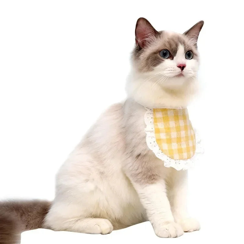 1PCS Cute Cat Dog Bibs Different Shape Design Pet Accessories Dog Bandana Saliva Towel Scarf for Small Dogs Chiwawa Pet Products