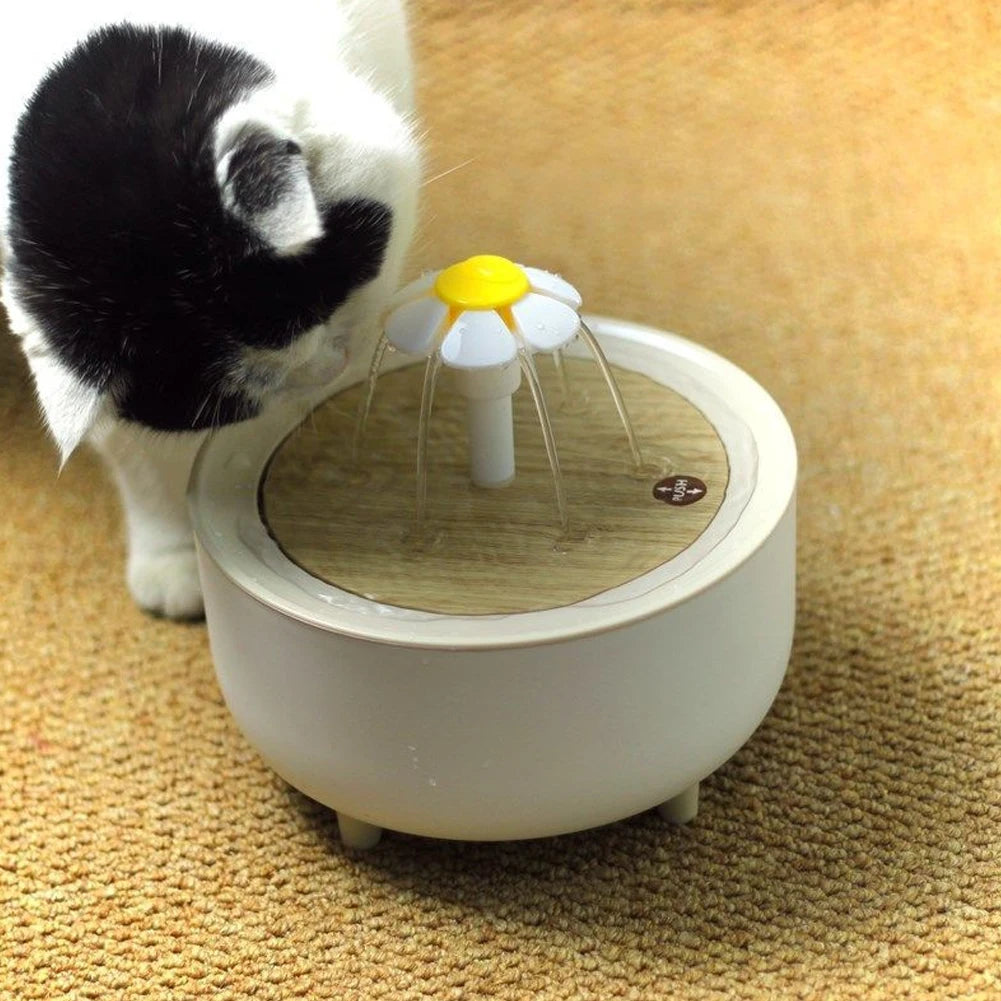 1200ml Automatic Cat Water Fountain Filter USB Auto Filter Transparent Cat Drinker Electric Mute Recirculate Filtering Drinker