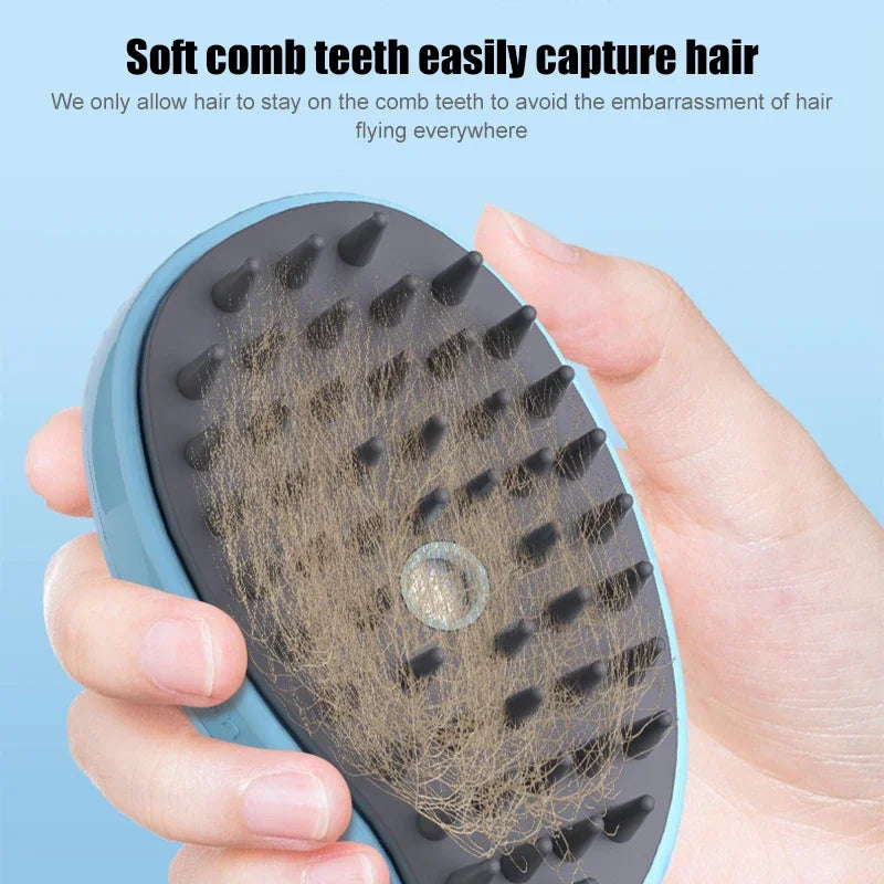 Pet Brush Brushes Hair 1 Massage Cat 3 Steamy Electric Removal Whale Comb Cat Dog in Brush Grooming Steam Hair Combs Shape