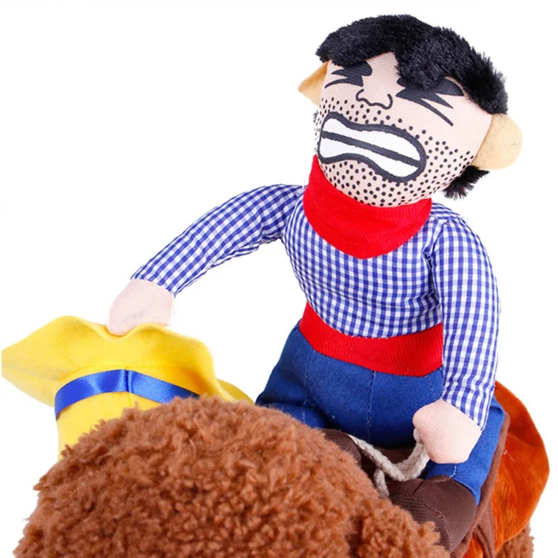 Halloween Dog Clothes Cowboy Knight Funny Change Into Pet Novelty Suit Rave Party Role Play Entertainment Funny Clothing
