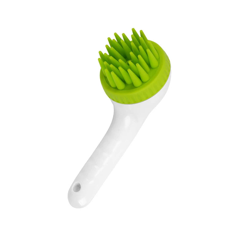 Pet Grooming Brush Pet Bathing Grooming Brush Set For Dogs Cats Soft Head For Dead Skin Loose Fur Removal Massage Bathing Brush