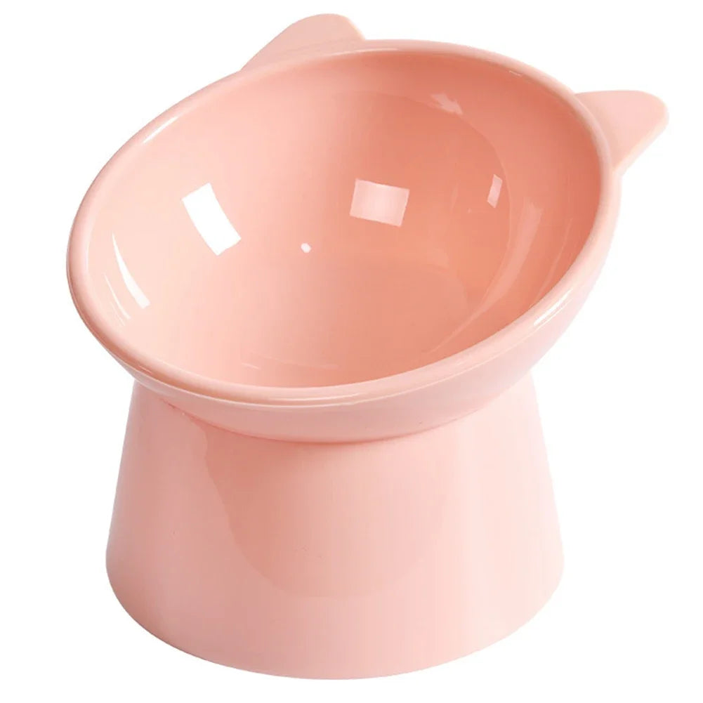 Tilted Cat Bowls Non-slip Pets Puppy Food Drink Water Feeder Neck Protection Dish Ergonomic Anti Vomiting Raised Cat Food Bowl