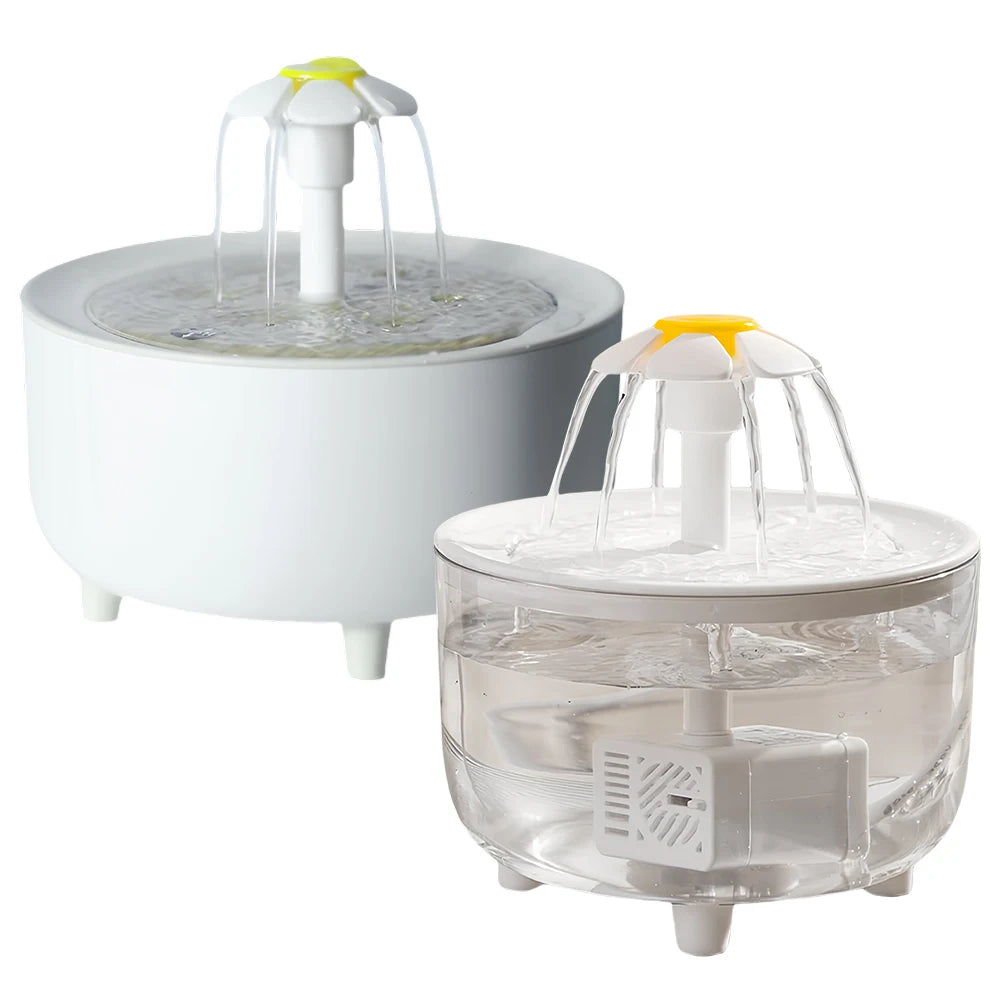 1200ml Automatic Cat Water Fountain Filter USB Auto Filter Transparent Cat Drinker Electric Mute Recirculate Filtering Drinker
