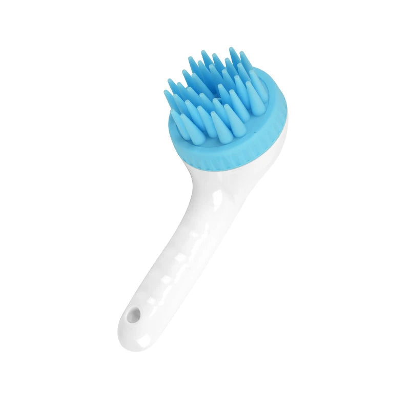Pet Grooming Brush Pet Bathing Grooming Brush Set For Dogs Cats Soft Head For Dead Skin Loose Fur Removal Massage Bathing Brush