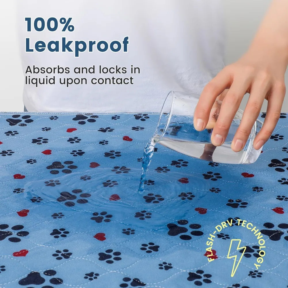 Washable Pee Pads for Dogs,2 Pack Extra Large 72"x72" Super Absorbent Reusable Puppy Pads,