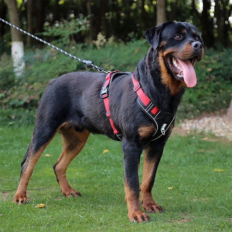 Dog Harness Reflective Midium Large Dogs Tactical Vest Big 1680D Waterproof Oxford Cloth Dog Harnesses Pet Accessoires Supplies