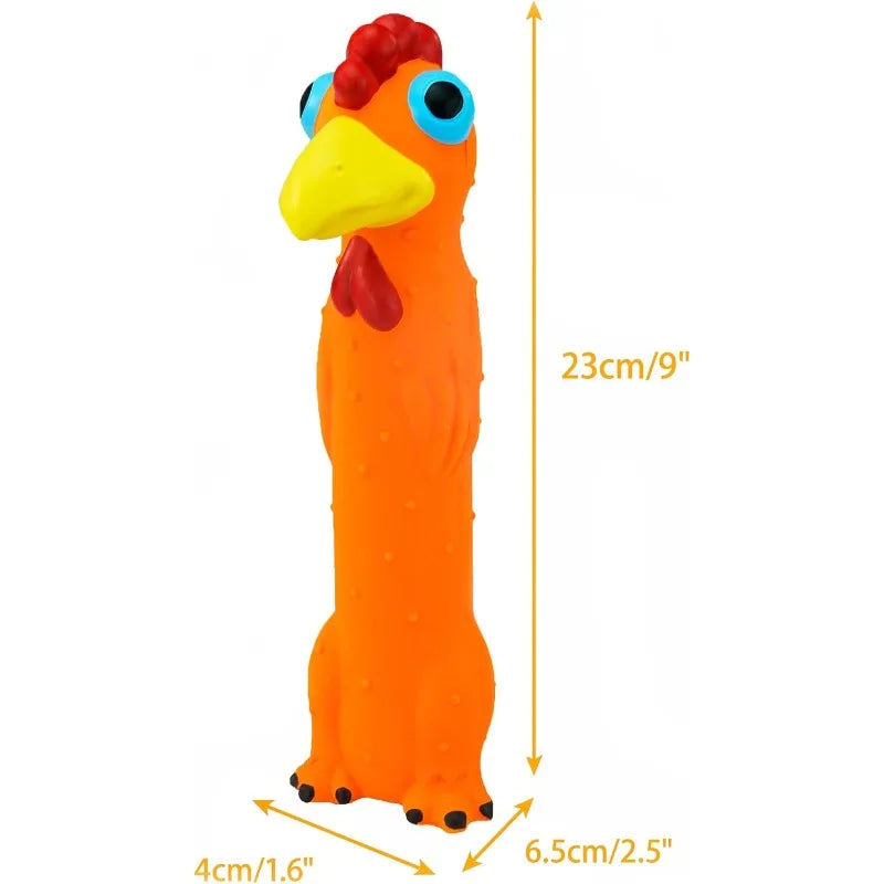 Pet toys, dog toys, 3-piece squeaky latex dog toys, puppy scratch interactive games, suitable for small and medium-sized dogs