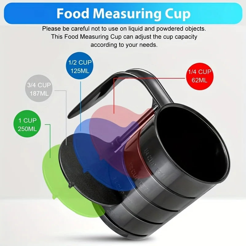 Dog Food Scoop Pet Food Scoops For Dogs 4 Capacity Cup In 1 Cup Measuring Scoop For Pets Dog Cat And Bird Solid Food (Includes 1