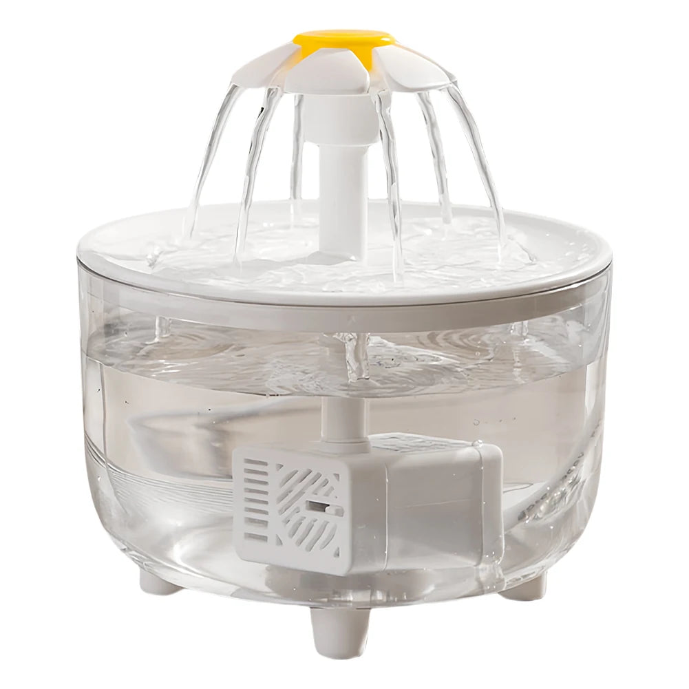 1200ml Automatic Cat Water Fountain Filter USB Auto Filter Transparent Cat Drinker Electric Mute Recirculate Filtering Drinker