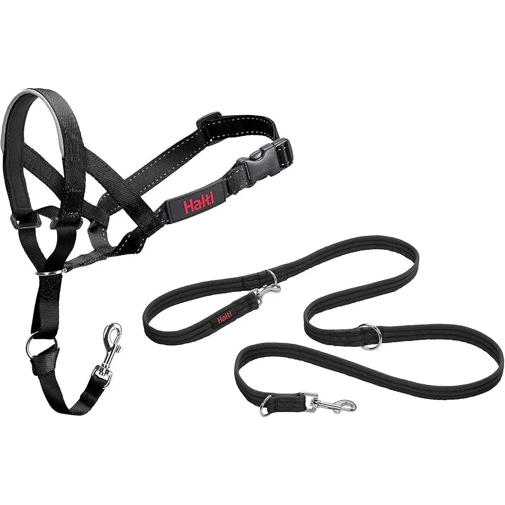 Halti Headcollar Size 3 Dog Leash Large Pack No Pull Training Control Reflective Safety Nylon Comfort Multi-Functional