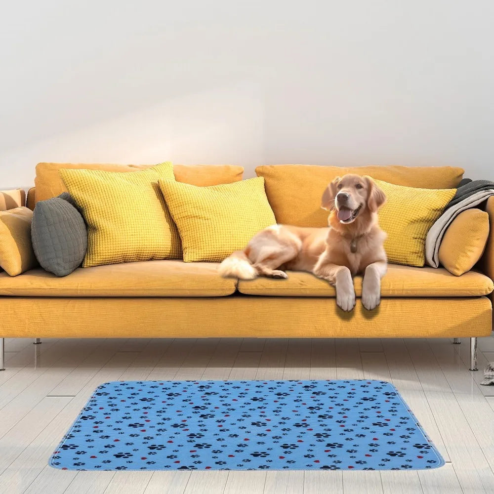Washable Pee Pads for Dogs,2 Pack Extra Large 72"x72" Super Absorbent Reusable Puppy Pads,