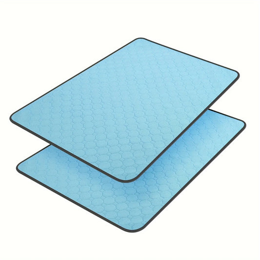 Washable Diaper Pad for Dogs, Waterproof Toilet Training Pad for Dogs, 89.5 X 59.2cm / 34.5inch X 23inch, Reusable Diaper Pad, Non-Slip Diaper Pad for Puppies and Cats, 2 Pack