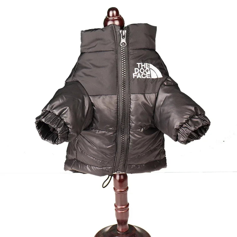 Large Winter Pet Dog Clothes French Bulldog Puppy Warm Windproof Jacket Small Medium Dog Reflective Coat Chihuahua Pet Outfits