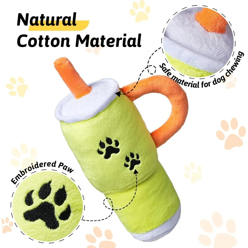Plush Dog Toys for Aggressive Chewers, Stuffed Dog Toy, Cute Squeaky Dog Toys for Small Dogs, Soft Pet Toys for