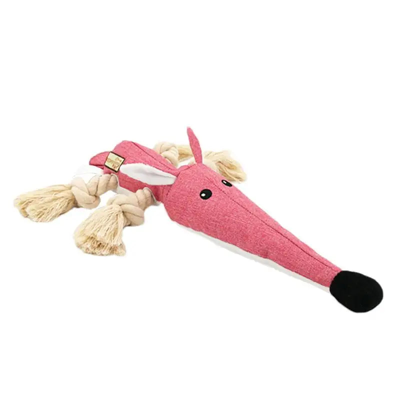 Puppy Chewing Toys Dog Squeaky Chewing Toys Bite-resistant Cotton Rope Knot Dog Biting Toy Pet For Relieves Teething Discomfort