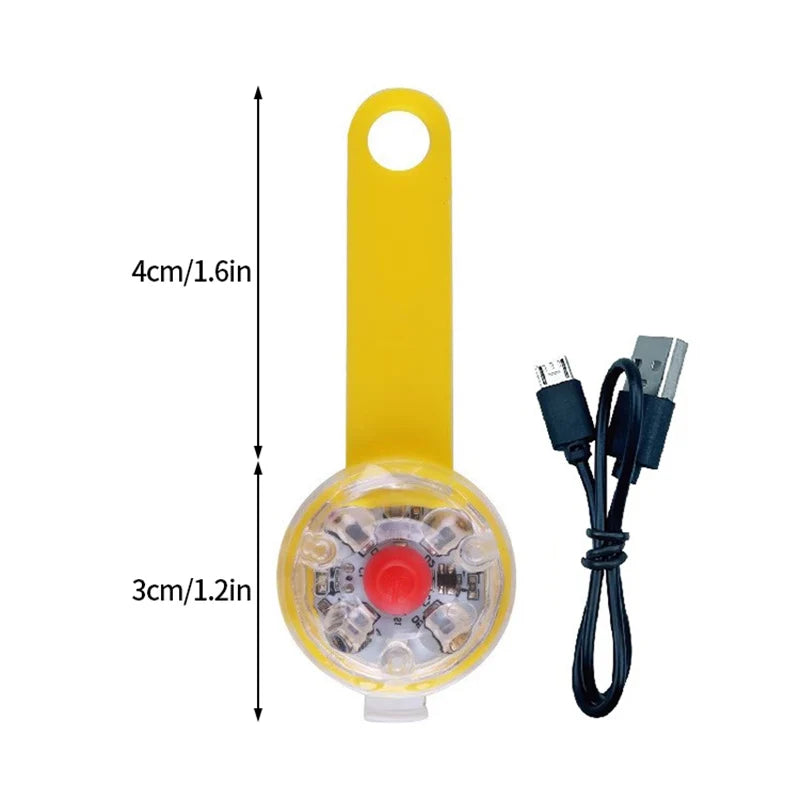 1-5Pcs LED Light Dog Collar Night Walking Pet Cat Glowing Pendant Safety Luminous Collar Dog USB Rechargeable 3 Modes Flashlight