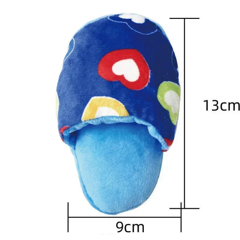 Interactive Plush Flip Flop Pet Dog Chew Toys Chihuahua Pug Puppy Squeaker Toys Squeaky Dogs For Small Dogs