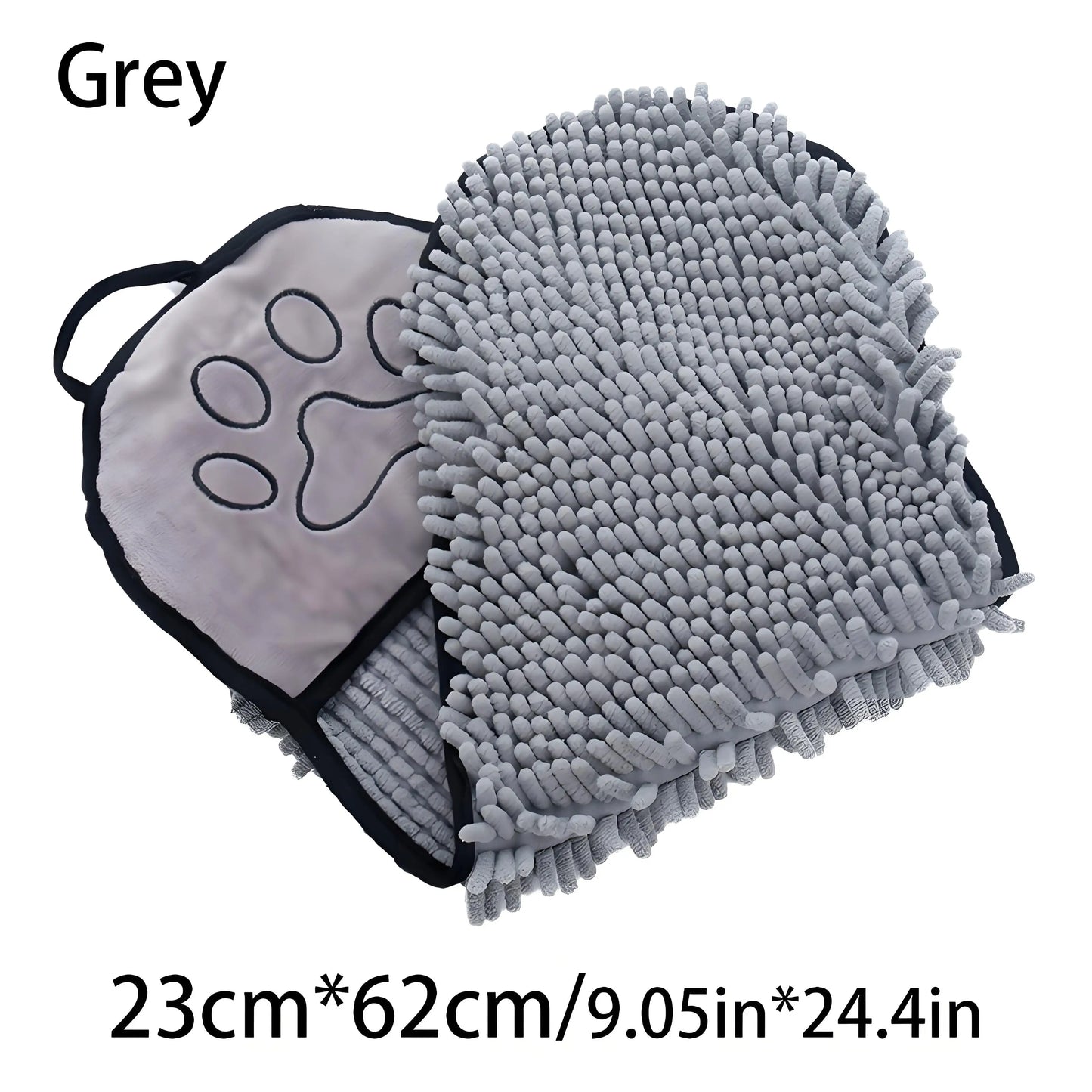Plush Microfiber Pet Towel - Quick-Dry & Ultra Absorbent ✔Hypoallergenic for Dogs/Cats (Grooming Salon Grade)