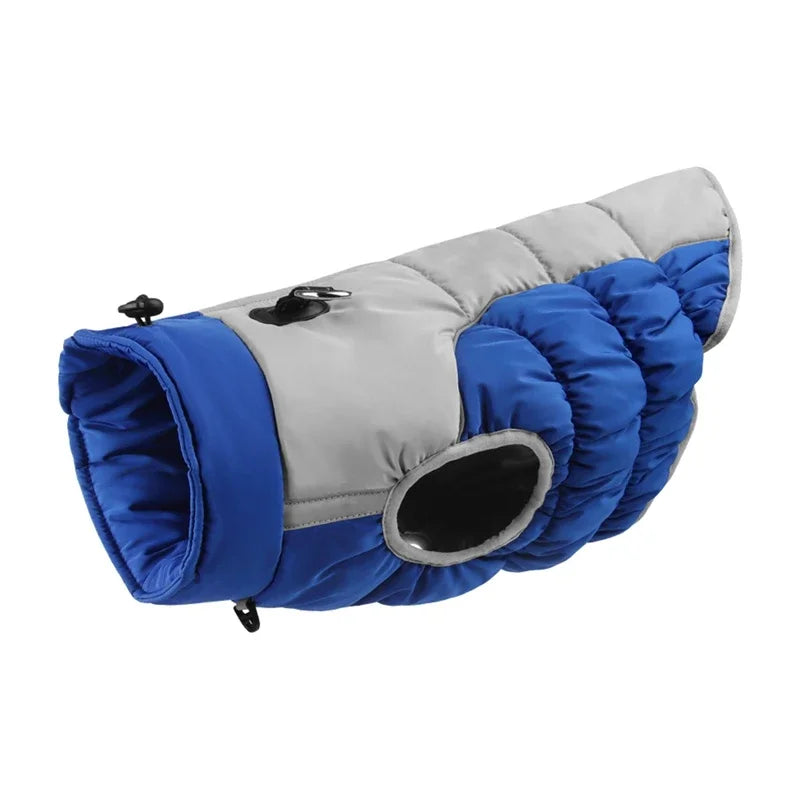 Winter Dog Coat With Reflective Strip For Pet Hoodie Dog Puppy Cold Jacket Waterproof Windproof Thick Dog Padded Vest XL-6XL