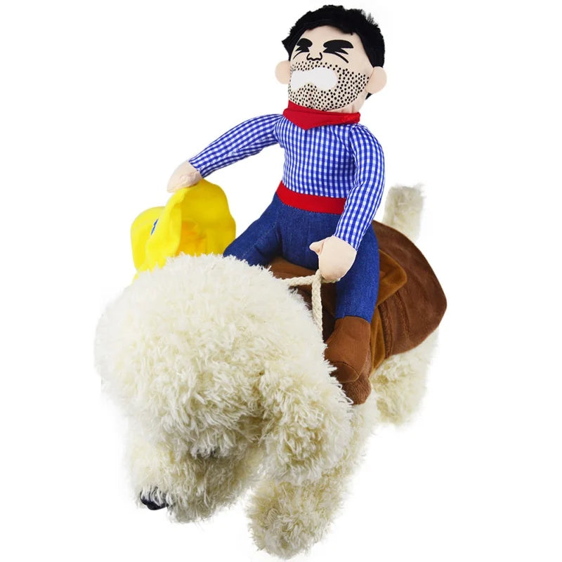 Halloween Dog Clothes Cowboy Knight Funny Change Into Pet Novelty Suit Rave Party Role Play Entertainment Funny Clothing