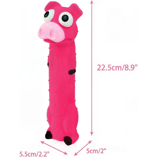 Pet toys, dog toys, 3-piece squeaky latex dog toys, puppy scratch interactive games, suitable for small and medium-sized dogs
