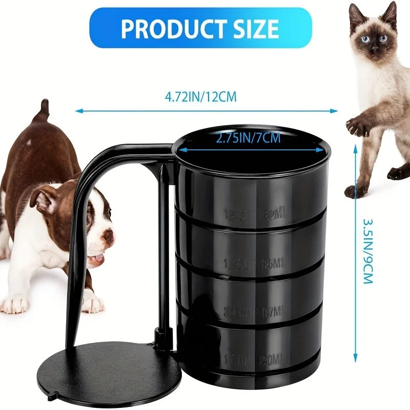 Dog Food Scoop Pet Food Scoops For Dogs 4 Capacity Cup In 1 Cup Measuring Scoop For Pets Dog Cat And Bird Solid Food (Includes 1