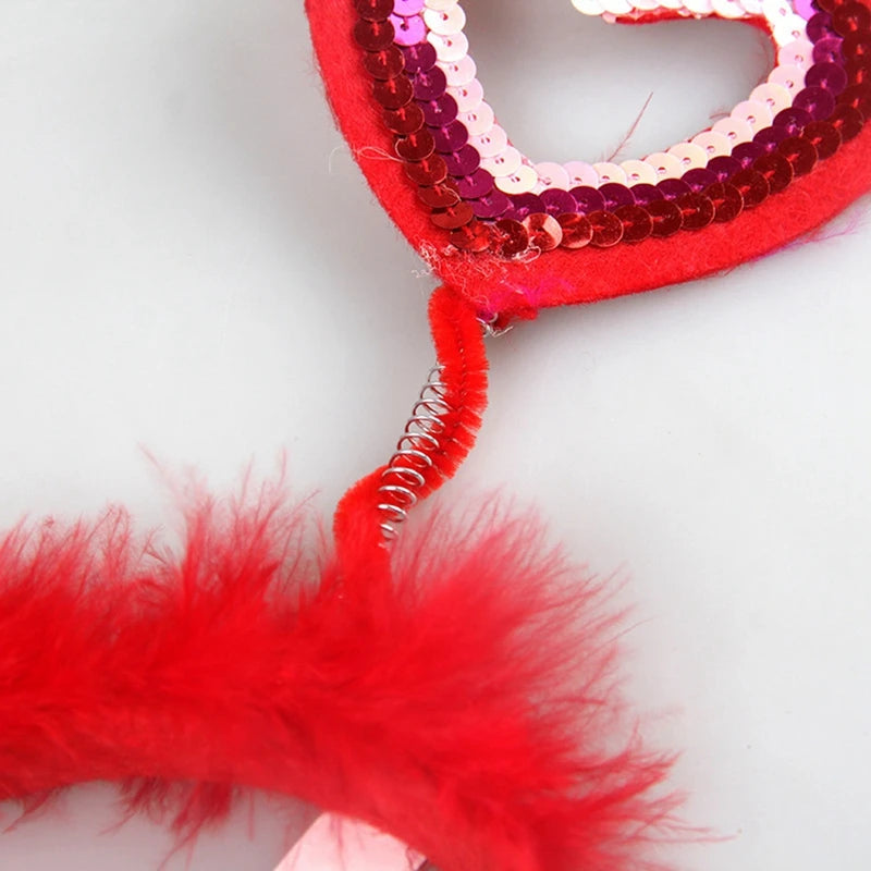 Pet Christmas Headwear Cat Dog Valentine's Day Love Headband Dog Pet Hair Accessories Party Dress Up Supplies
