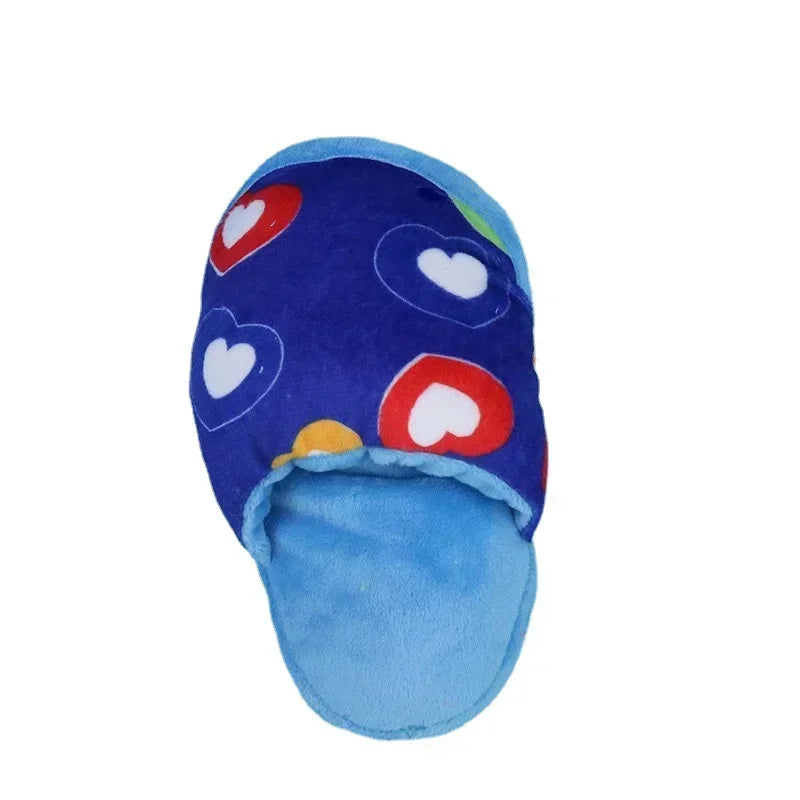 Interactive Plush Flip Flop Pet Dog Chew Toys Chihuahua Pug Puppy Squeaker Toys Squeaky Dogs For Small Dogs