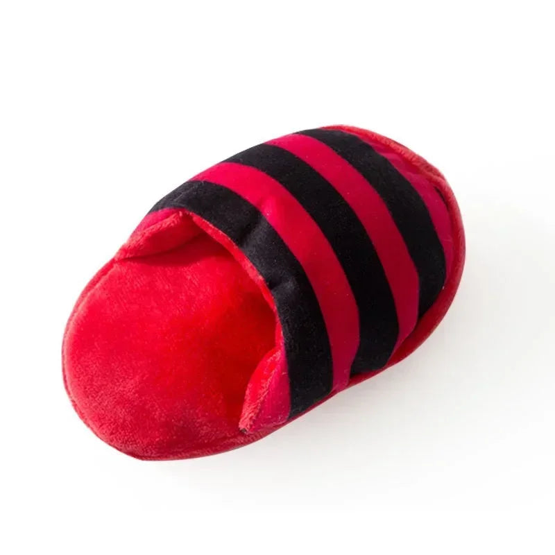 Interactive Plush Flip Flop Pet Dog Chew Toys Chihuahua Pug Puppy Squeaker Toys Squeaky Dogs For Small Dogs