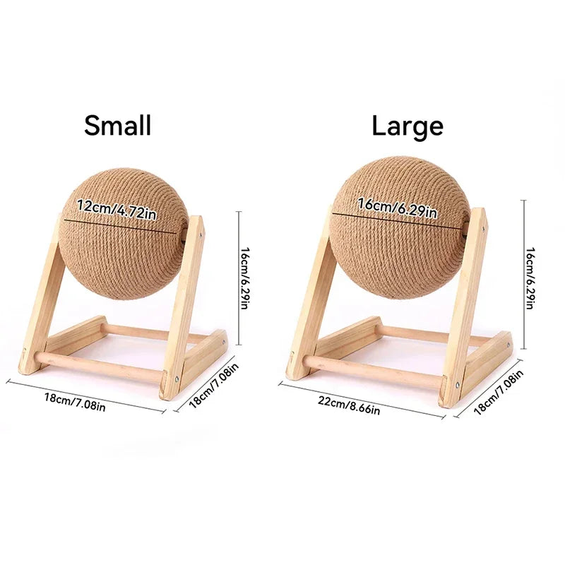 Cat Scratching Ball Toy Kitten Sisal Rope Ball Board Grinding Paws Toys Cats Scratcher Wear-resistant Pet Furniture supplies Toy