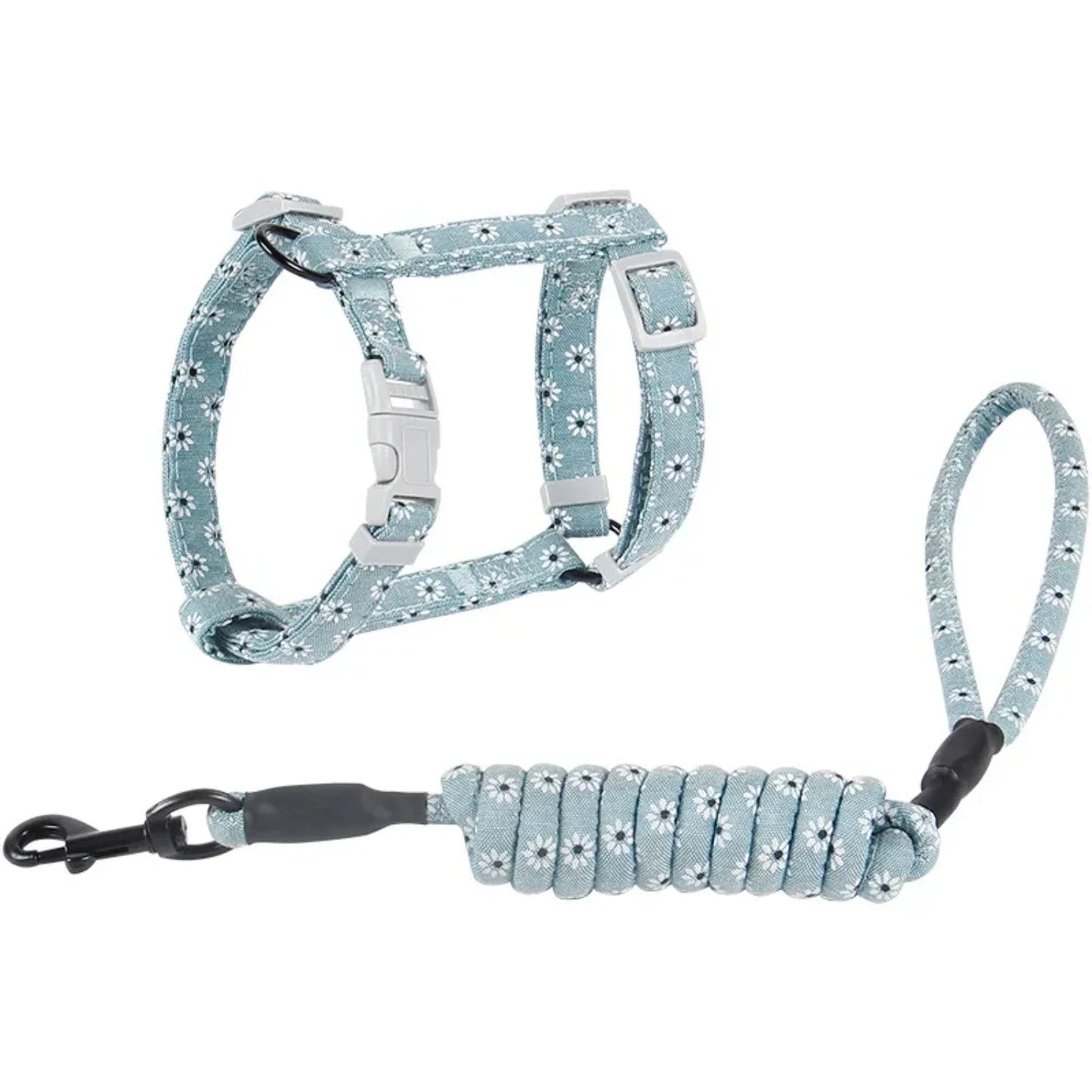 Cat Dog Collar Harness Leash Adjustable Pet Traction Cat Kitten Halter Collar Cats Products Pet Harness Belt Cat Supplies