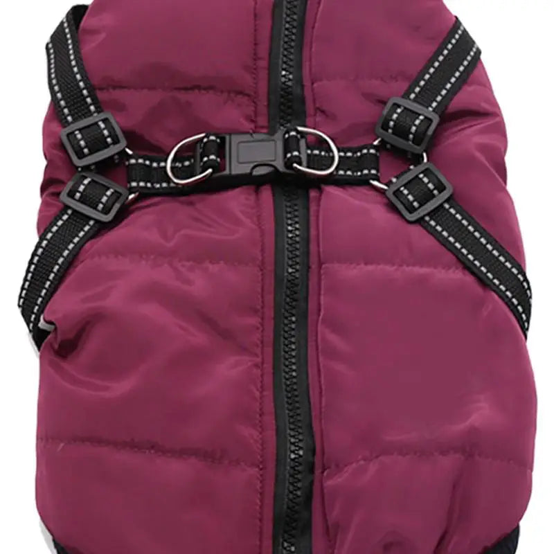 Winter Dog Coats Dog Snow Jacket With Zipper Warm Dog Winter Jacket Zippered Dog Snow Coat For Small Medium Large Dogs