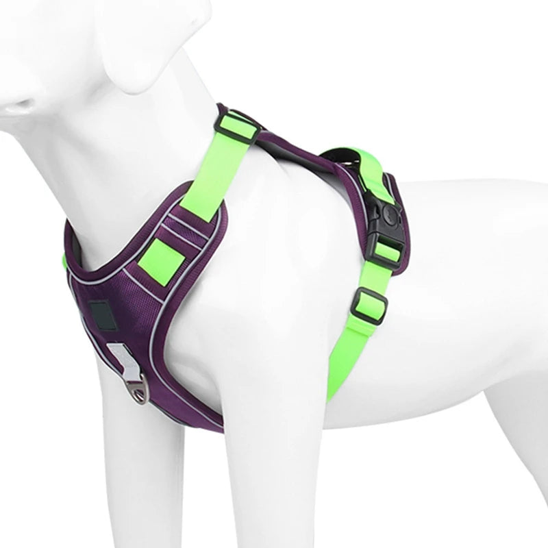 Dog Harness Reflective Midium Large Dogs Tactical Vest Big 1680D Waterproof Oxford Cloth Dog Harnesses Pet Accessoires Supplies