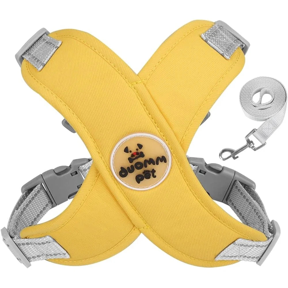 No Pull Dog Harness Leash Set Adjustable Comfortable Vest Reflective Mesh Dog Training Walking Outdoor Activities Safety