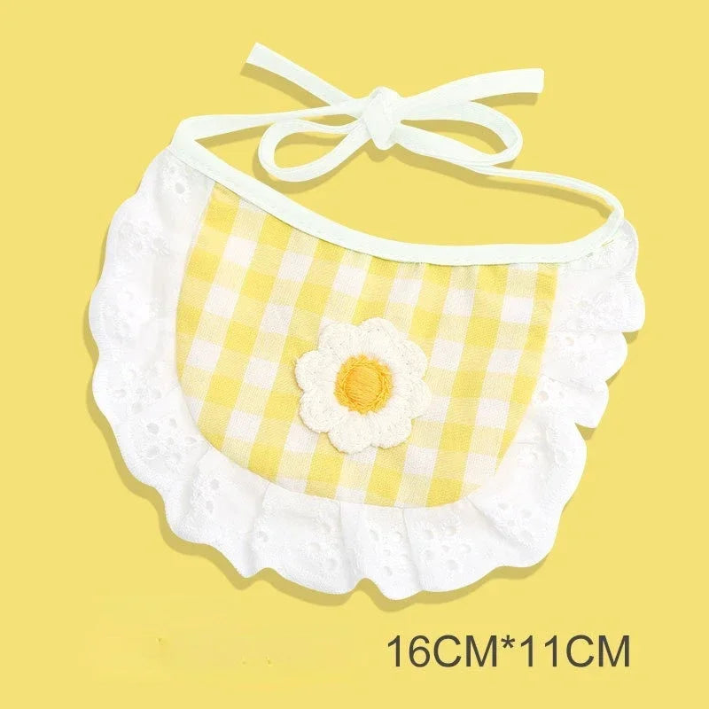 1PCS Cute Cat Dog Bibs Different Shape Design Pet Accessories Dog Bandana Saliva Towel Scarf for Small Dogs Chiwawa Pet Products