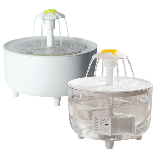 1200ml Automatic Cat Water Fountain Filter USB Auto Filter Transparent Cat Drinker Electric Mute Recirculate Filtering Drinker
