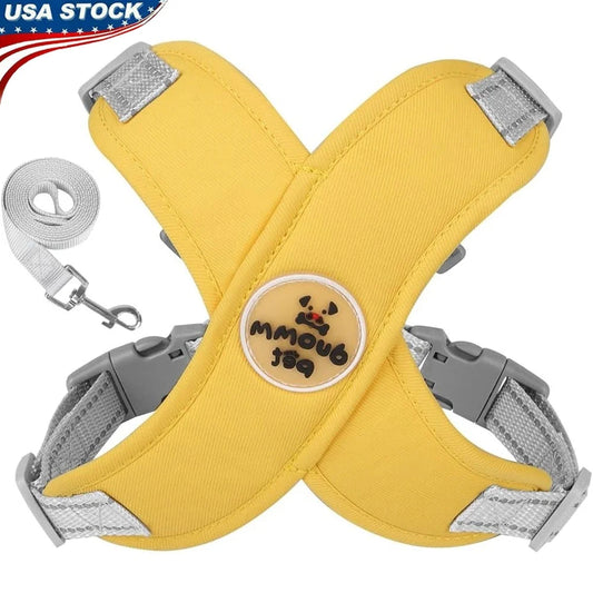 No Pull Dog Harness Leash Set Adjustable Comfortable Vest Reflective Mesh Dog Training Walking Outdoor Activities Safety