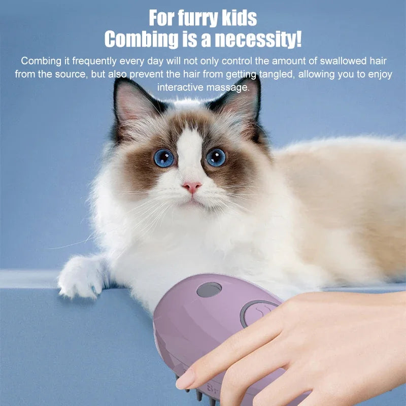 Pet Brush Brushes Hair 1 Massage Cat 3 Steamy Electric Removal Whale Comb Cat Dog in Brush Grooming Steam Hair Combs Shape