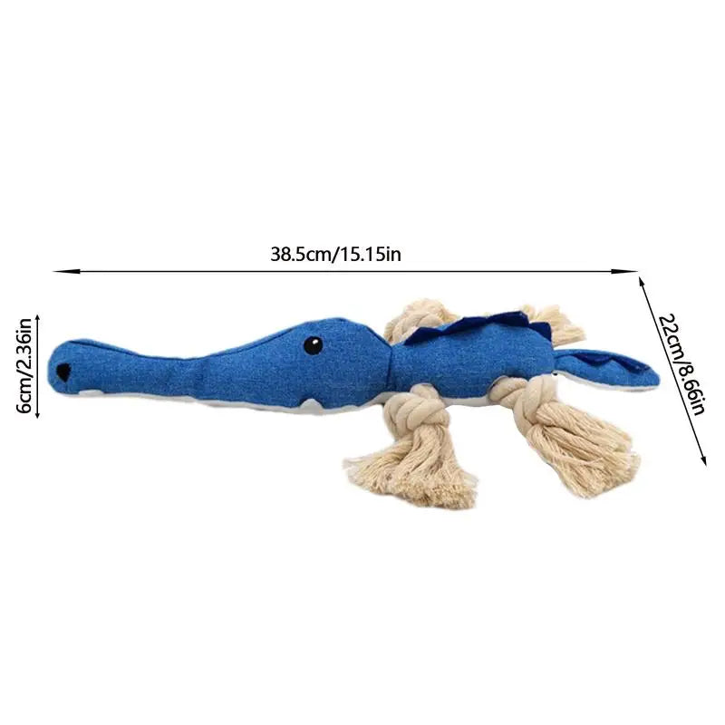 Plush Dog Toys With Squeakers Cotton Rope Knot Biting And Grinding Toys Bite-resistant Interactive Dog Chew Toy Cleaning Teeth
