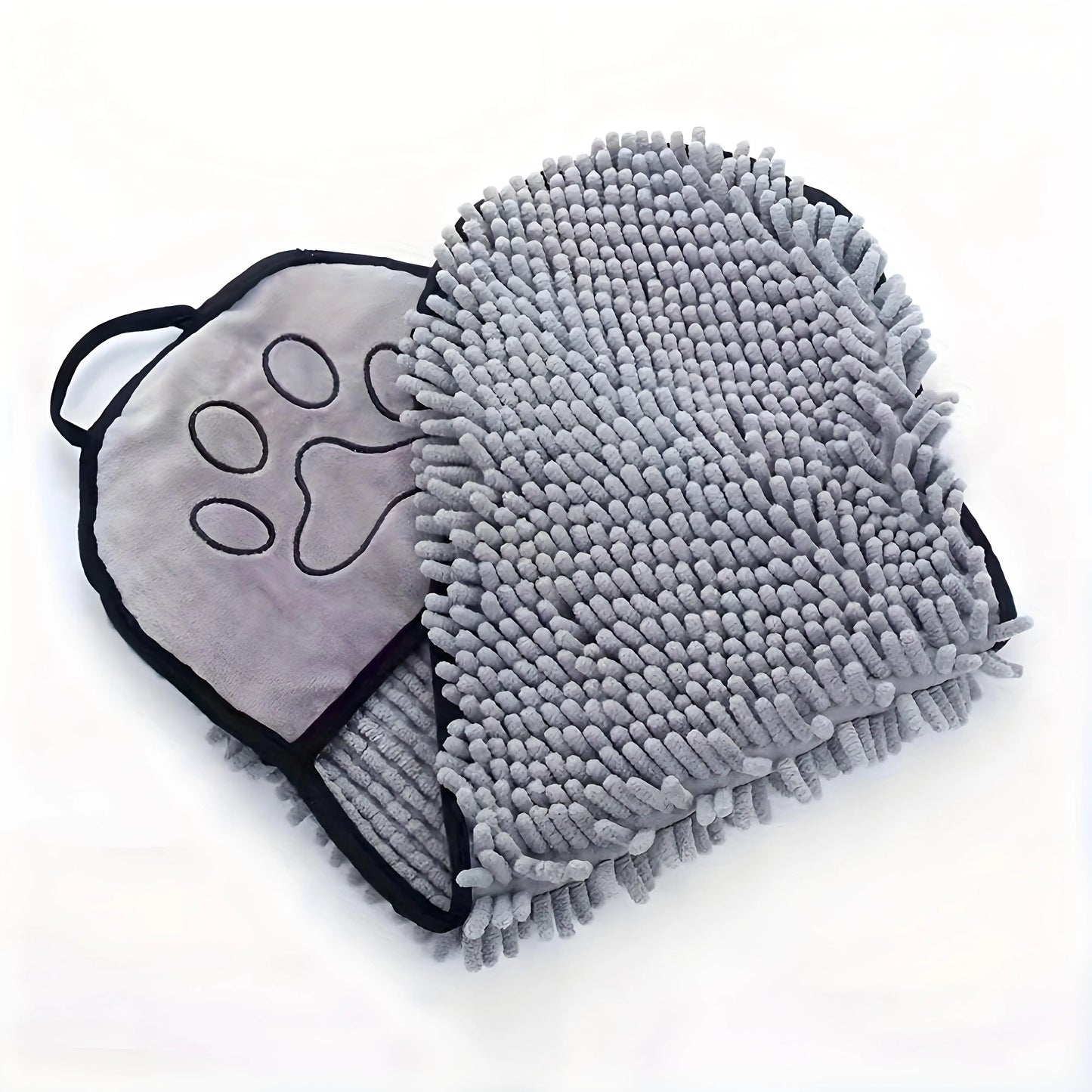 Plush Microfiber Pet Towel - Quick-Dry & Ultra Absorbent ✔Hypoallergenic for Dogs/Cats (Grooming Salon Grade)