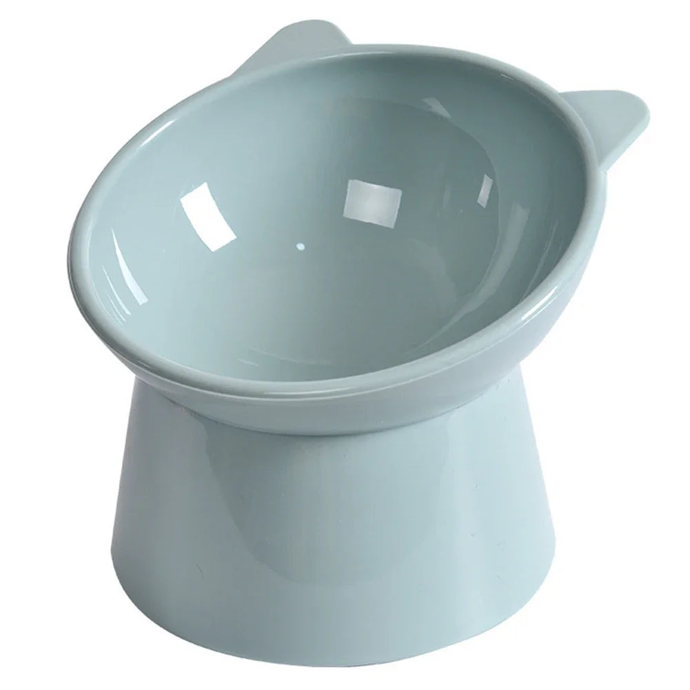 Tilted Cat Bowls Non-slip Pets Puppy Food Drink Water Feeder Neck Protection Dish Ergonomic Anti Vomiting Raised Cat Food Bowl
