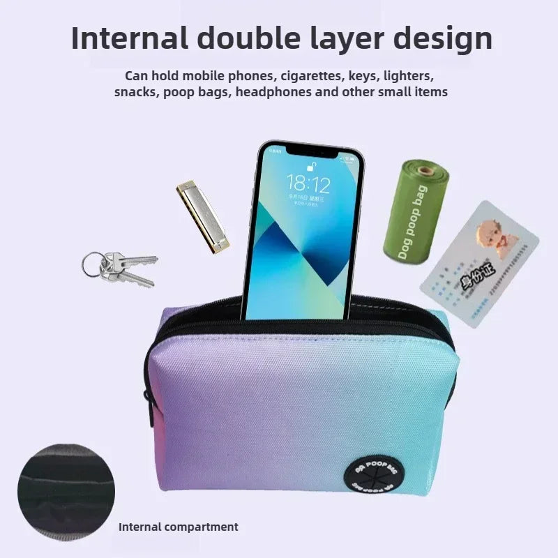 Hands Free Dog Leash with Zipper Pouch  Cushioned Handles  Strong Bungee - Perfect for Walking  Jogging Running