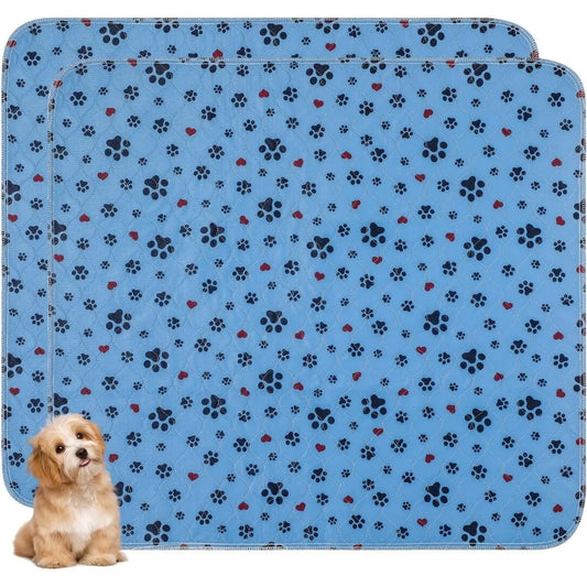 Washable Pee Pads for Dogs,2 Pack Extra Large 72"x72" Super Absorbent Reusable Puppy Pads,
